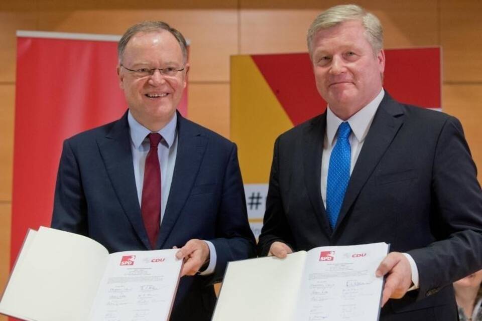 Koalitionsvertrag SPD und CDU in Niedersachsen