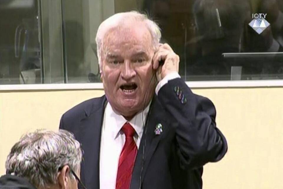 Ratko Mladic in Den Haag