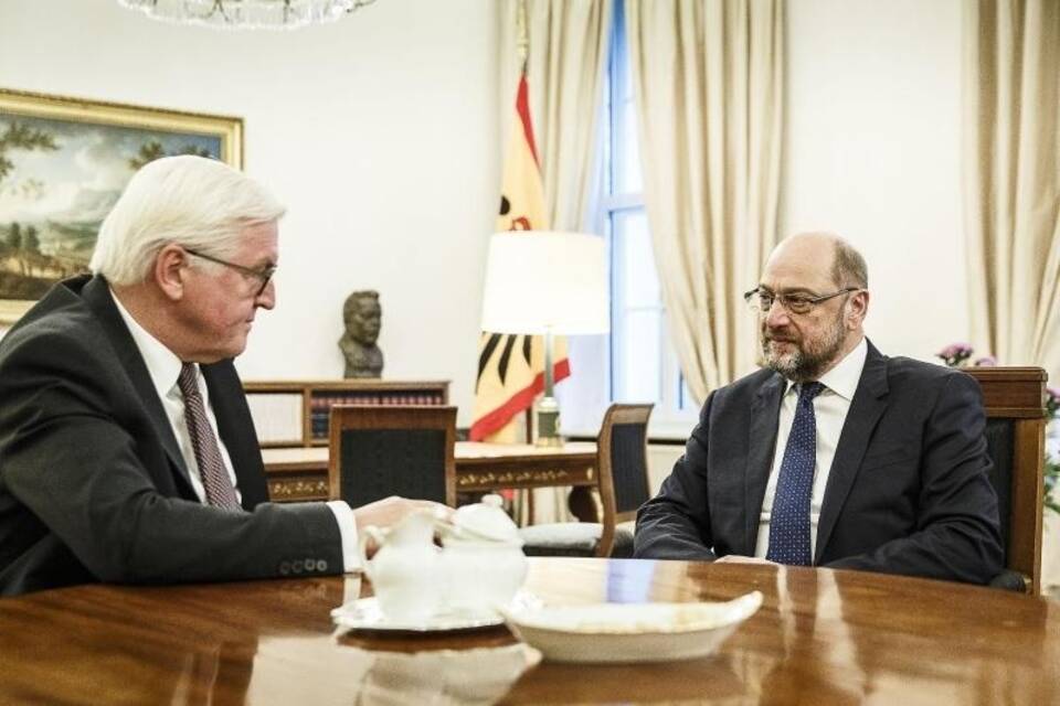 Steinmeier empfängt Schulz Steinmeier empfängt Schulz