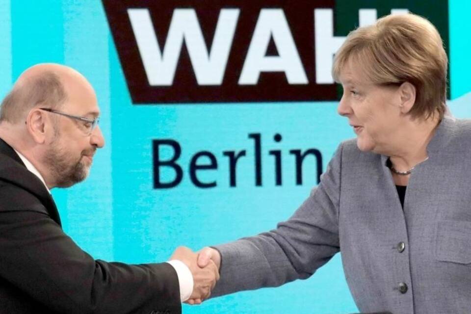 Merkel und Schulz