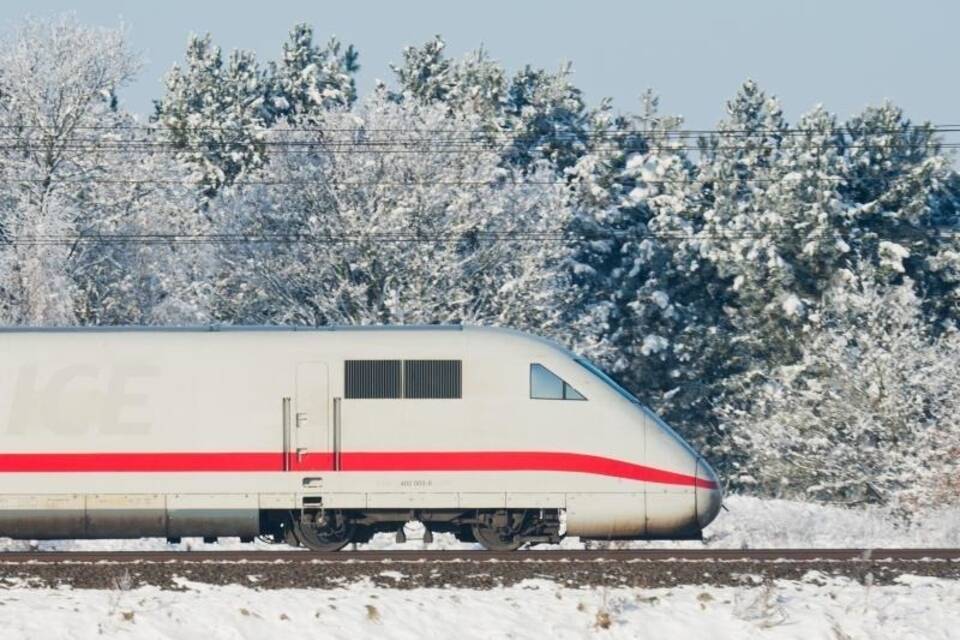 Deutsche Bahn im Winter