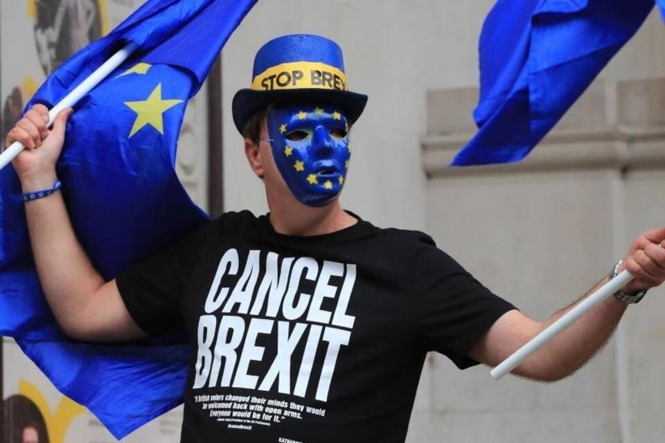 Protest gegen brexit