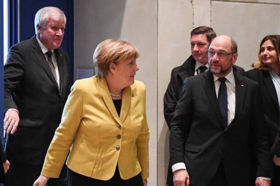 Treffen der Spitzen von Union und SPD