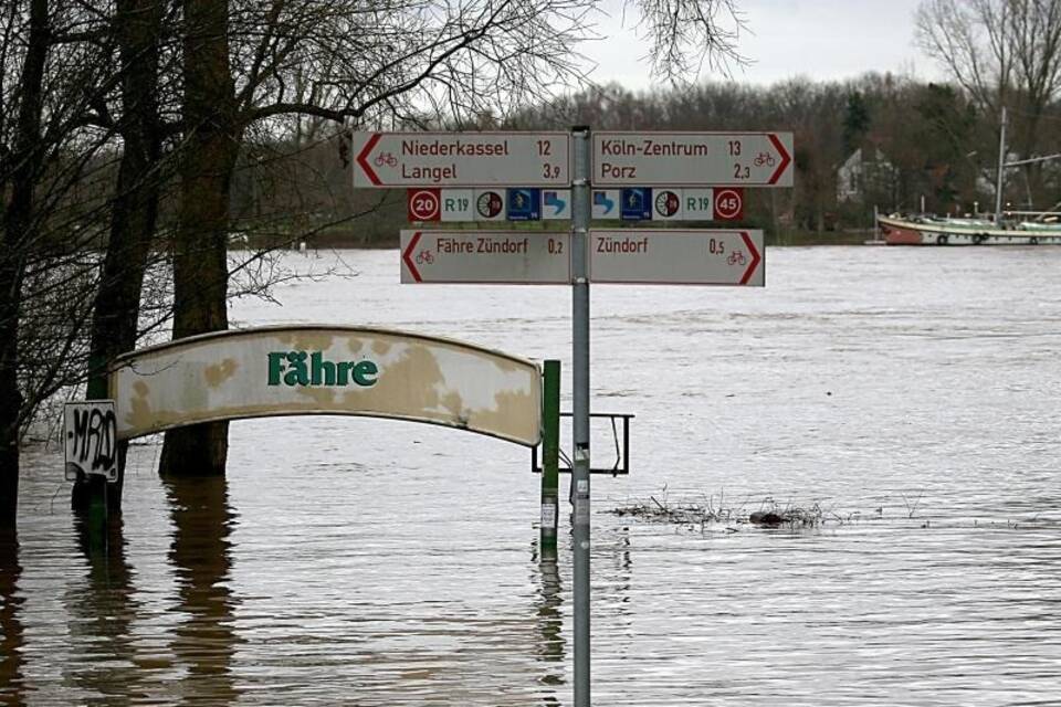 Hochwasser in Köln Hochwasser in Köln