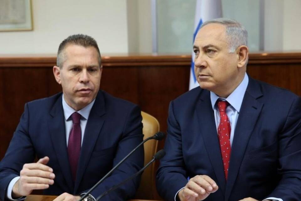 Gilad Erdan und Benjamin Netanyahu