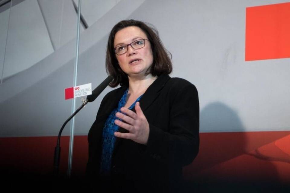 SPD-Fraktionschefin Andrea Nahles