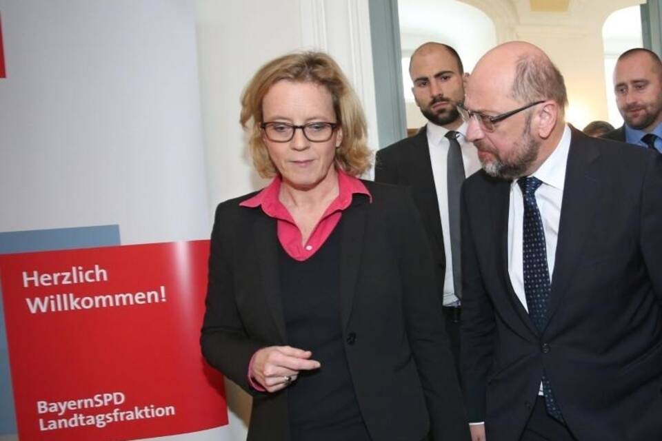 Natascha Kohnen und Martin Schulz