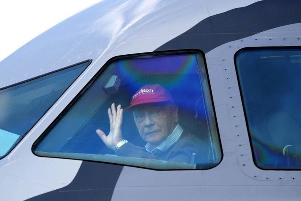 Niki Lauda im Cockpit