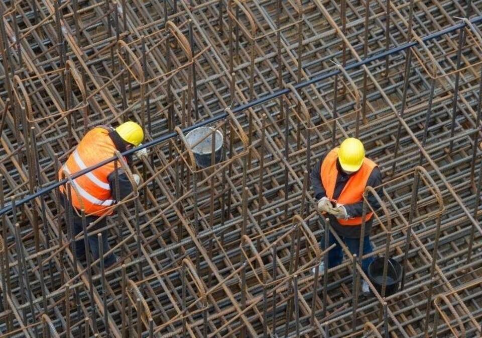 Arbeiter auf dem Bau