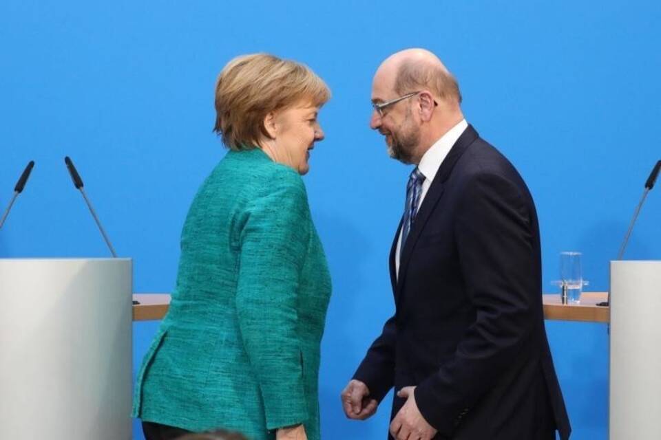 Merkel und Schulz