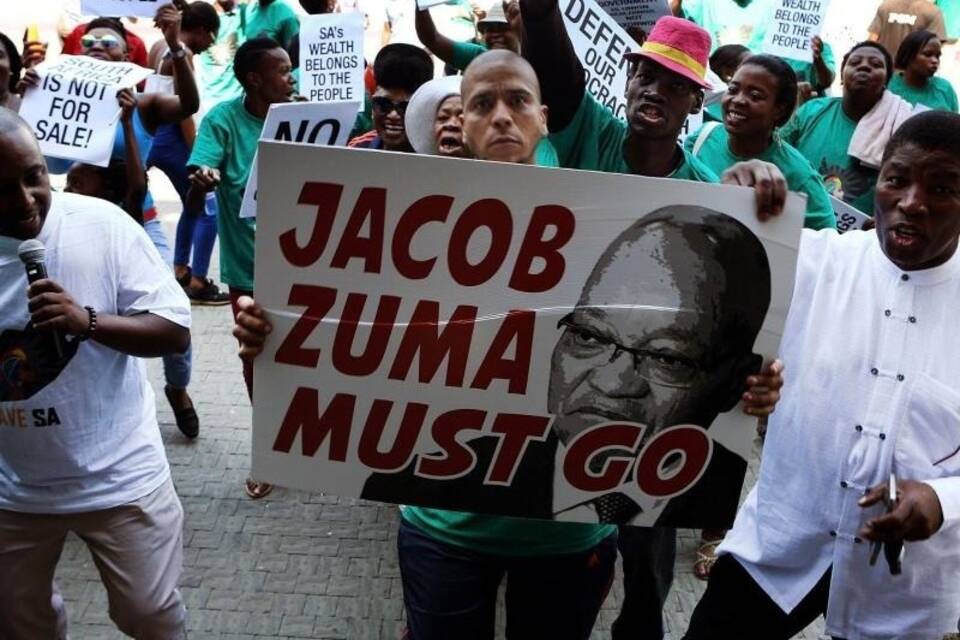 Demonstration gegen Zuma