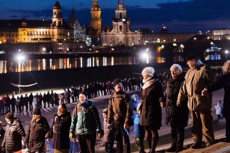 73. Jahrestag der Zerstörung Dresdens