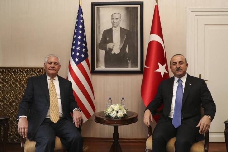 Tillerson und Cavusoglu in Ankara Tillerson und Cavusoglu in Ankara