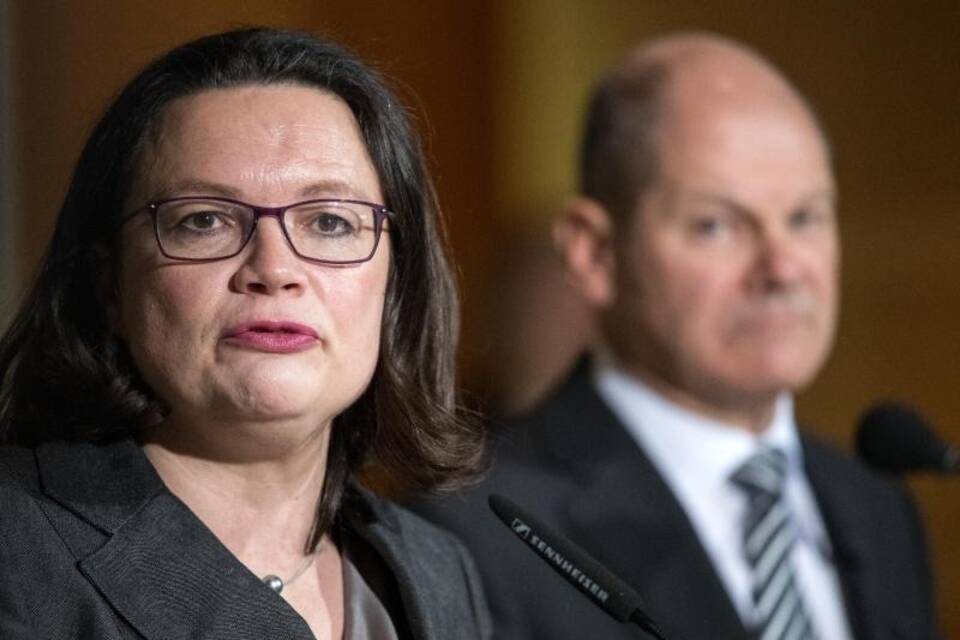 Nahles und Scholz Nahles und Scholz