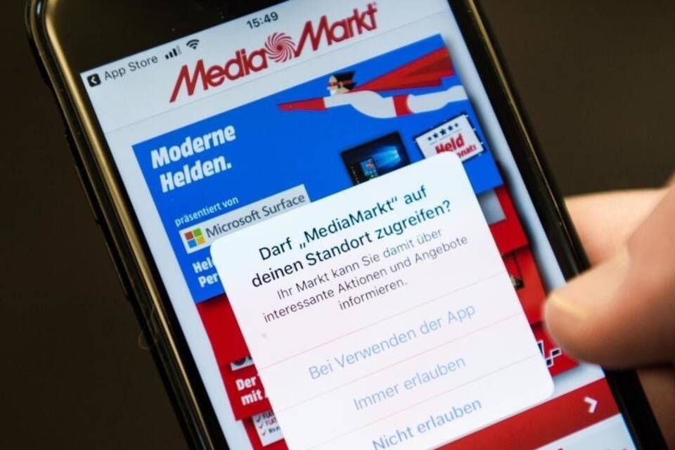 Standortzugriff Mediamarkt App