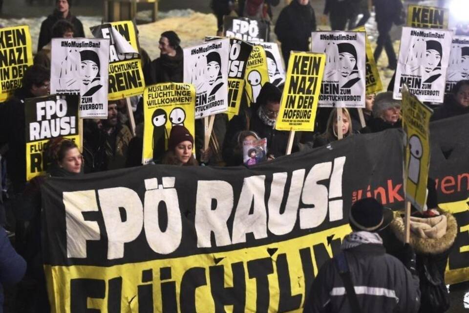 Demonstration in Wien