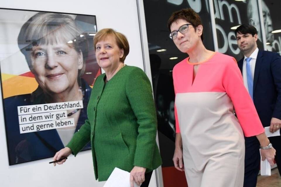 Merkel und Kramp-Karrenbauer