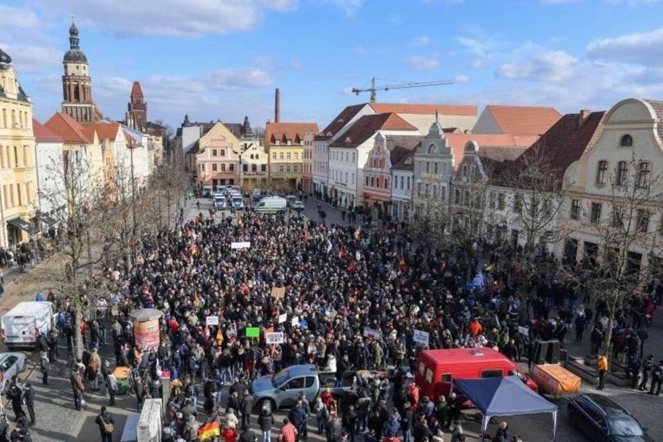 Demonstration in Cottbus