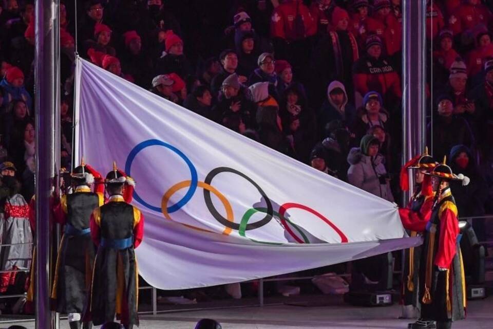 Olympische Flagge Olympische Flagge