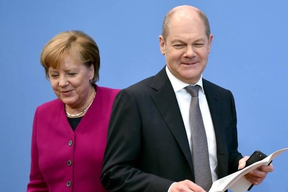 Scholz und Merkel