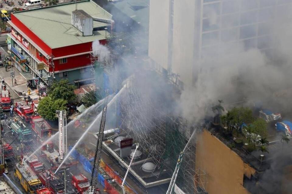 Hotelbrand auf den Philippinen