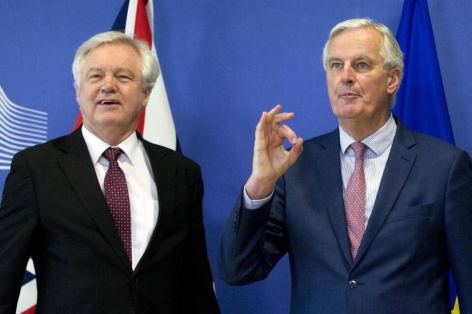 Barnier und Davis in Brüssel