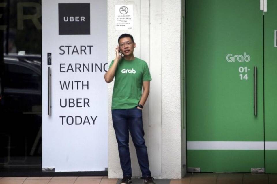 Uber und Grab in Singapur Uber und Grab in Singapur