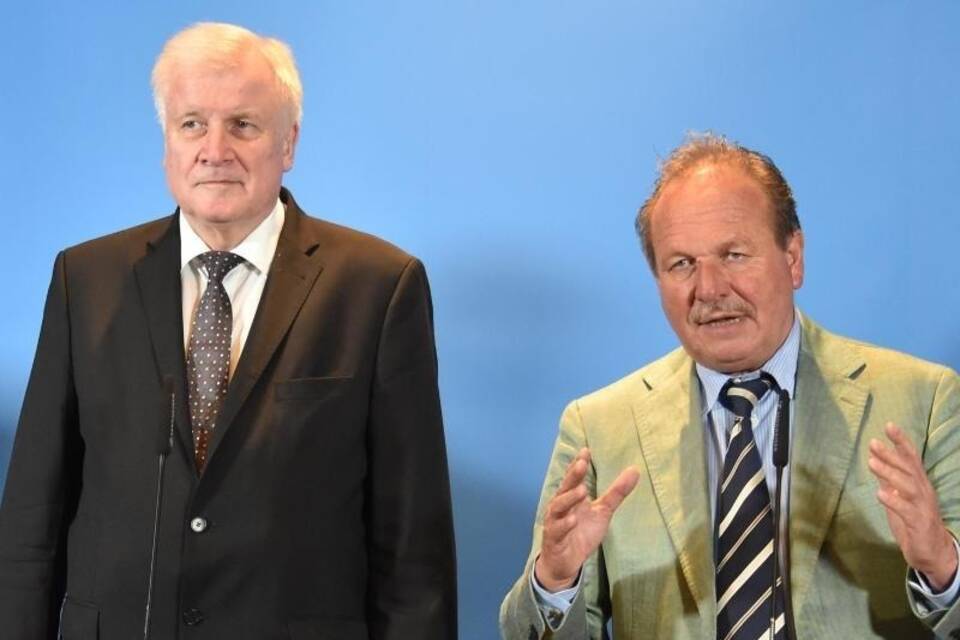 Bsirske und Seehofer