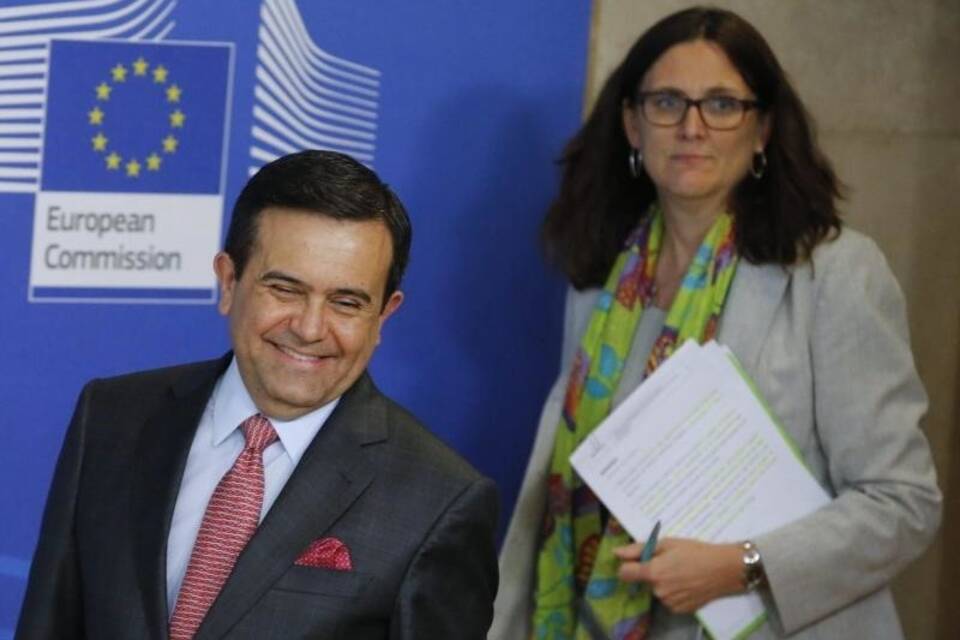Ildefonso Guajardo Villarreal und Cecilia Malmström Ildefonso Guajardo Villarreal und Cecilia Malmström
