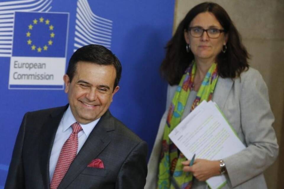 Ildefonso Guajardo Villarreal und Cecilia Malmström