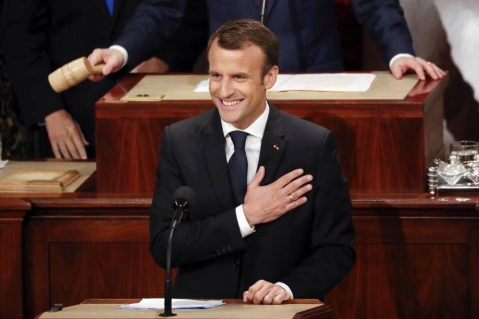 Macron im US-Kongress