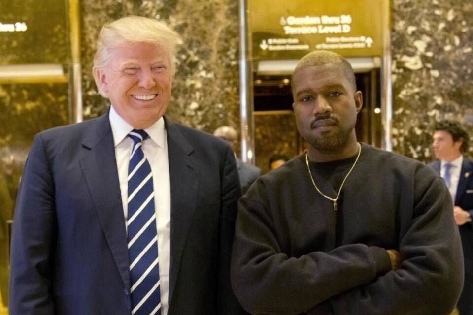 Kanye West und Donald Trump