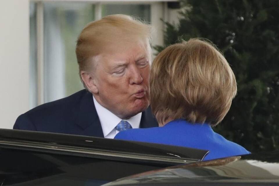 Bundeskanzlerin Merkel bei US-Präsident Trump
