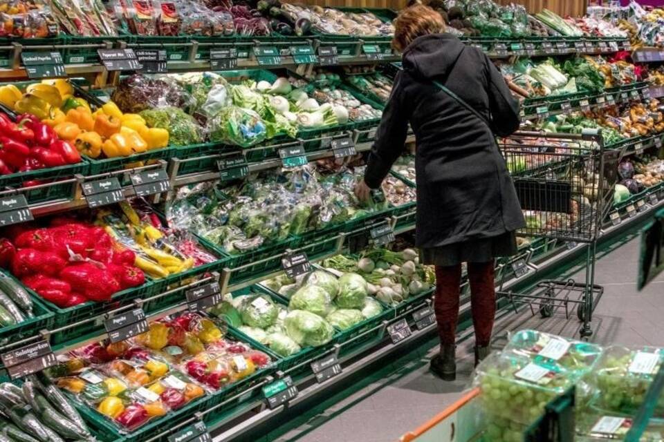 Lebensmittel im Supermarkt