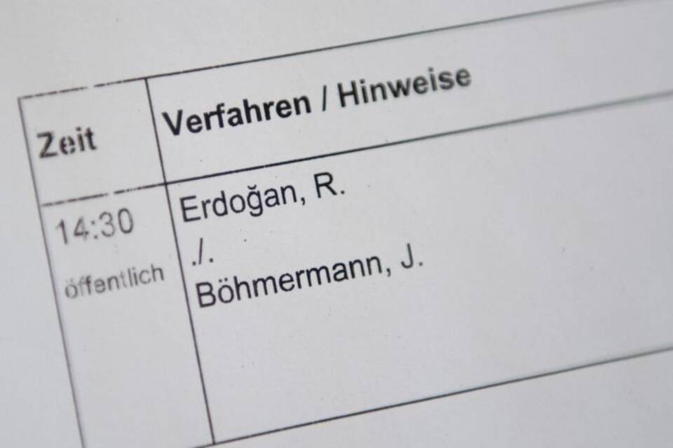 Erdogan gegen Böhmermann