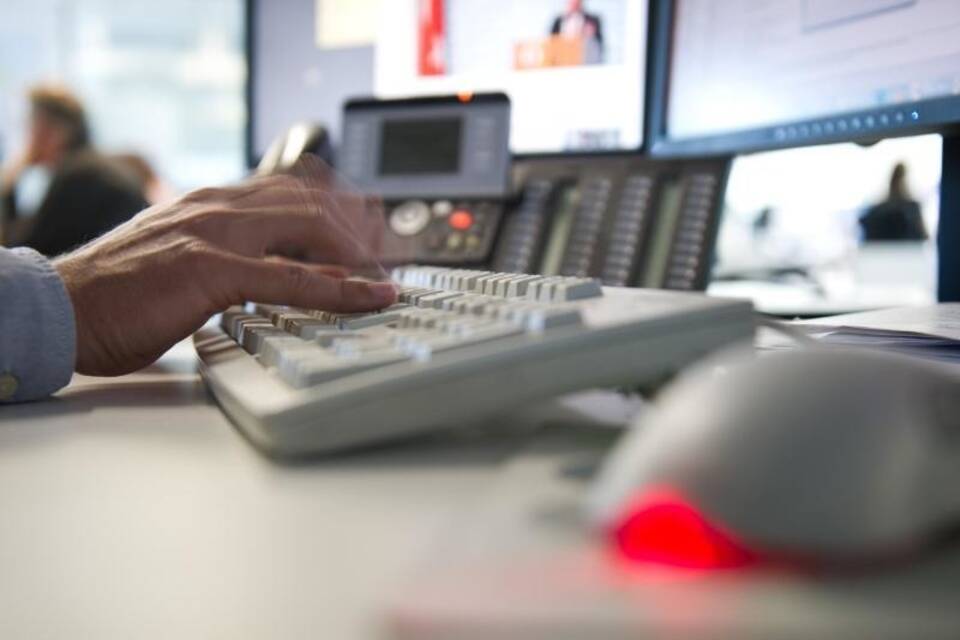 Arbeitsplatz mit Computer