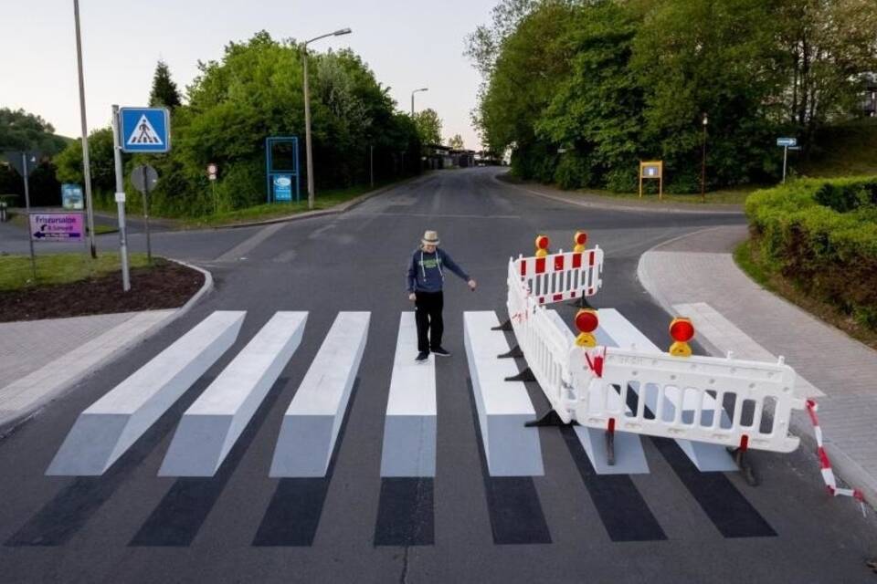 3D-Zebrastreifen 3D-Zebrastreifen