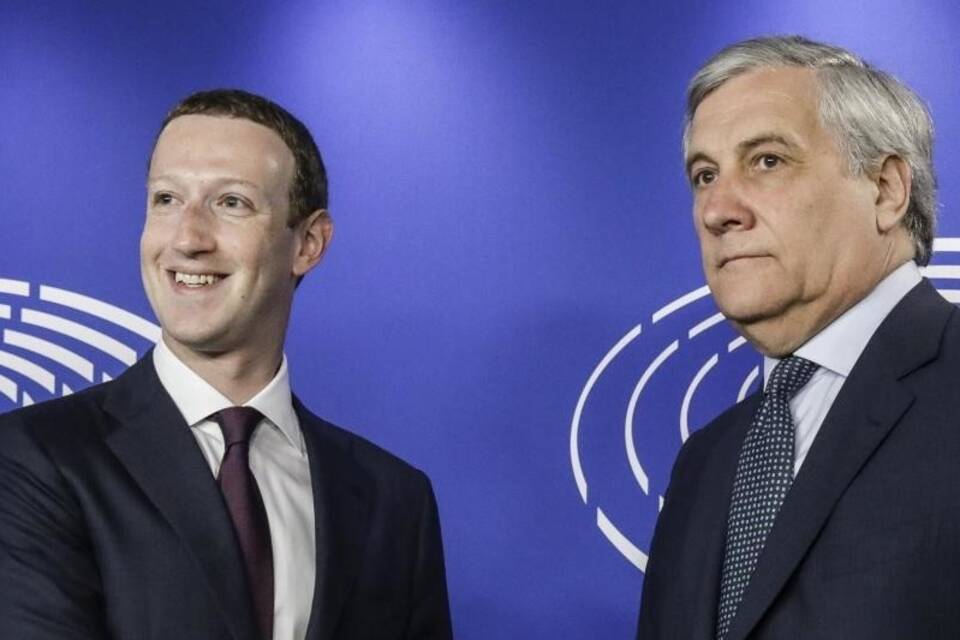 Zuckerberg im EU-Parlarlament Zuckerberg im EU-Parlarlament