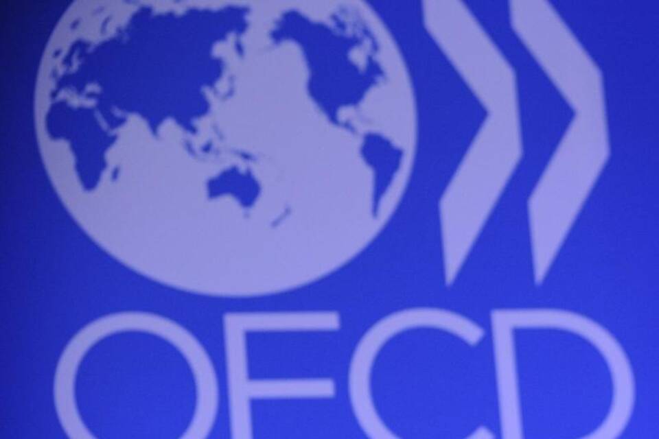 OECD-Schriftzug OECD-Schriftzug