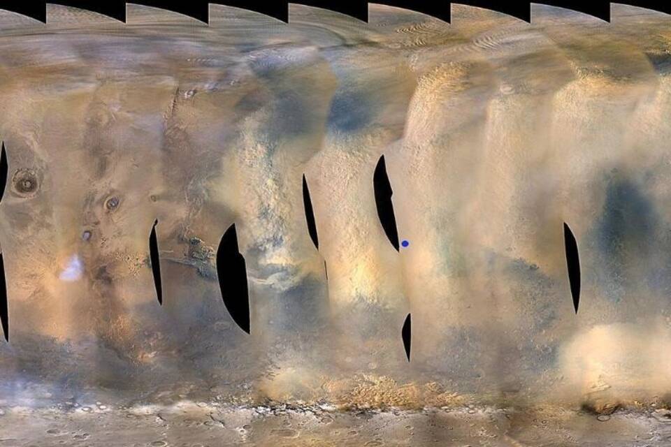 Staubsturm auf dem Mars