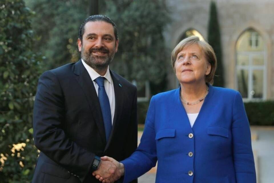 Hariri und Merkel