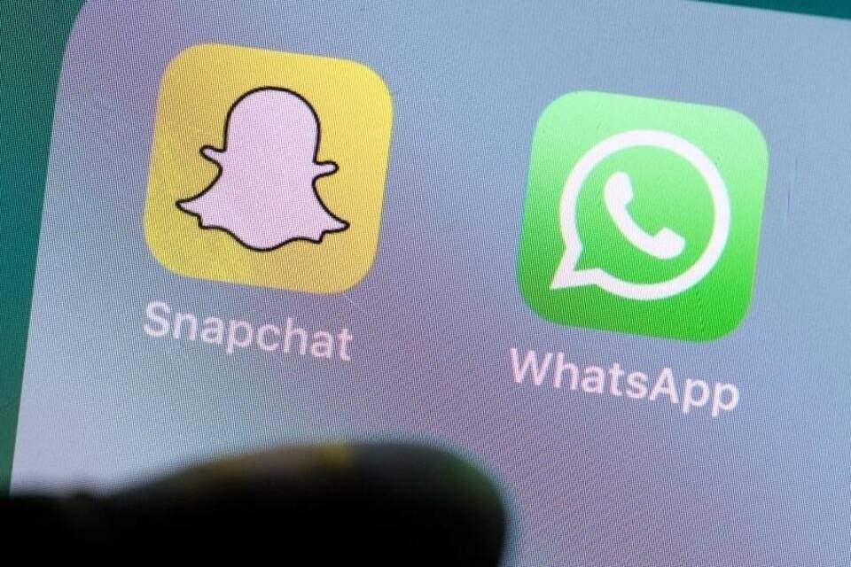 Whatsapp und Snapchat
