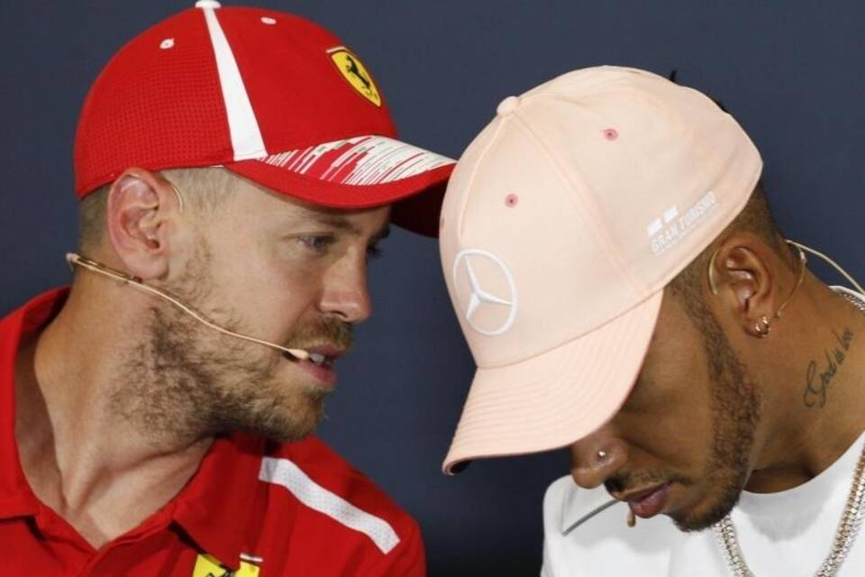 Sebastian Vettel und Lewis Hamilton Sebastian Vettel und Lewis Hamilton