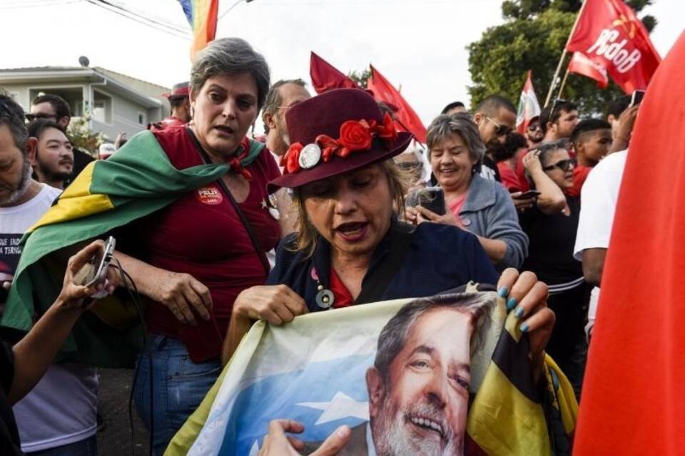 Lula-Anhänger in Curitiba