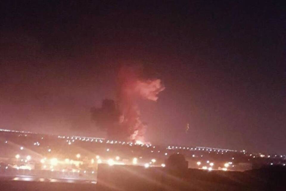 Explosion in Chemiefabrik in Kairo Explosion in Chemiefabrik in Kairo