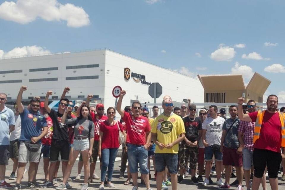 Amazon-Mitarbeiter streiken in Spanien
