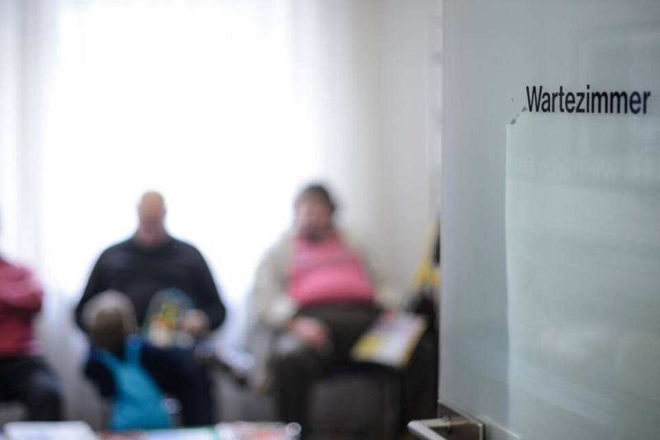 Wartezimmer in Arztpraxis