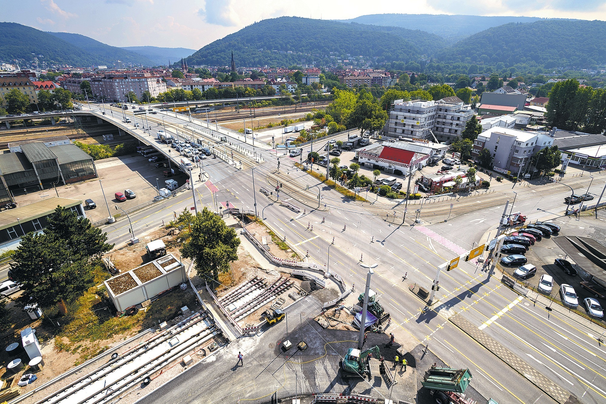 Großbaustellen in Heidelberg Ab Donnerstag leiden