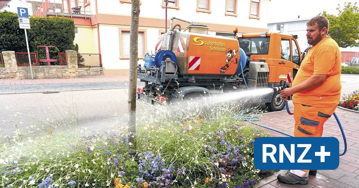 Sinsheim Der städtische Gärtner muss fünf Mal am Tag tanken Sinsheim