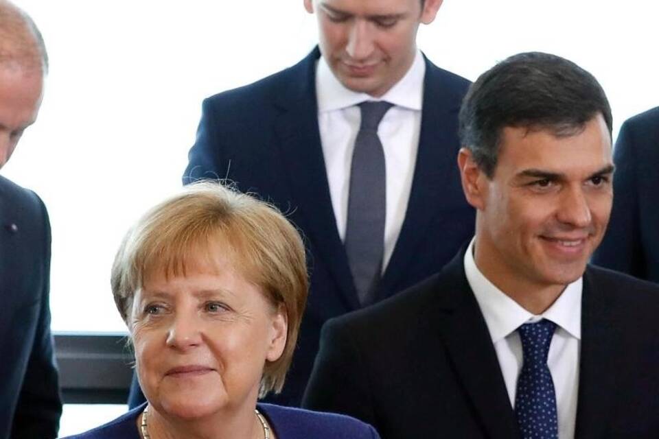 Angela Merkel und Pedro Sanchez